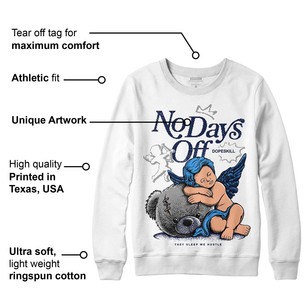 AJ Spizike White Obsidian superstreetwear Sweatshirt New No Days Off Graphic