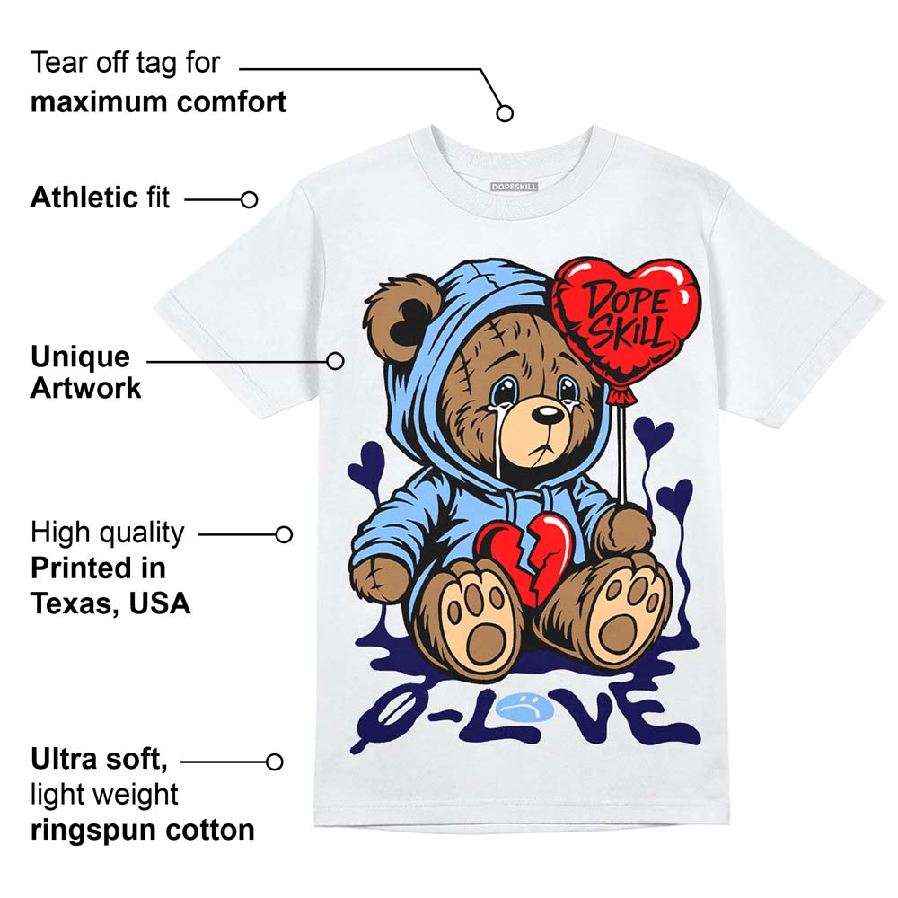 Powder Blue 9s superstreetwear T-Shirt Broken Bear Graphic
