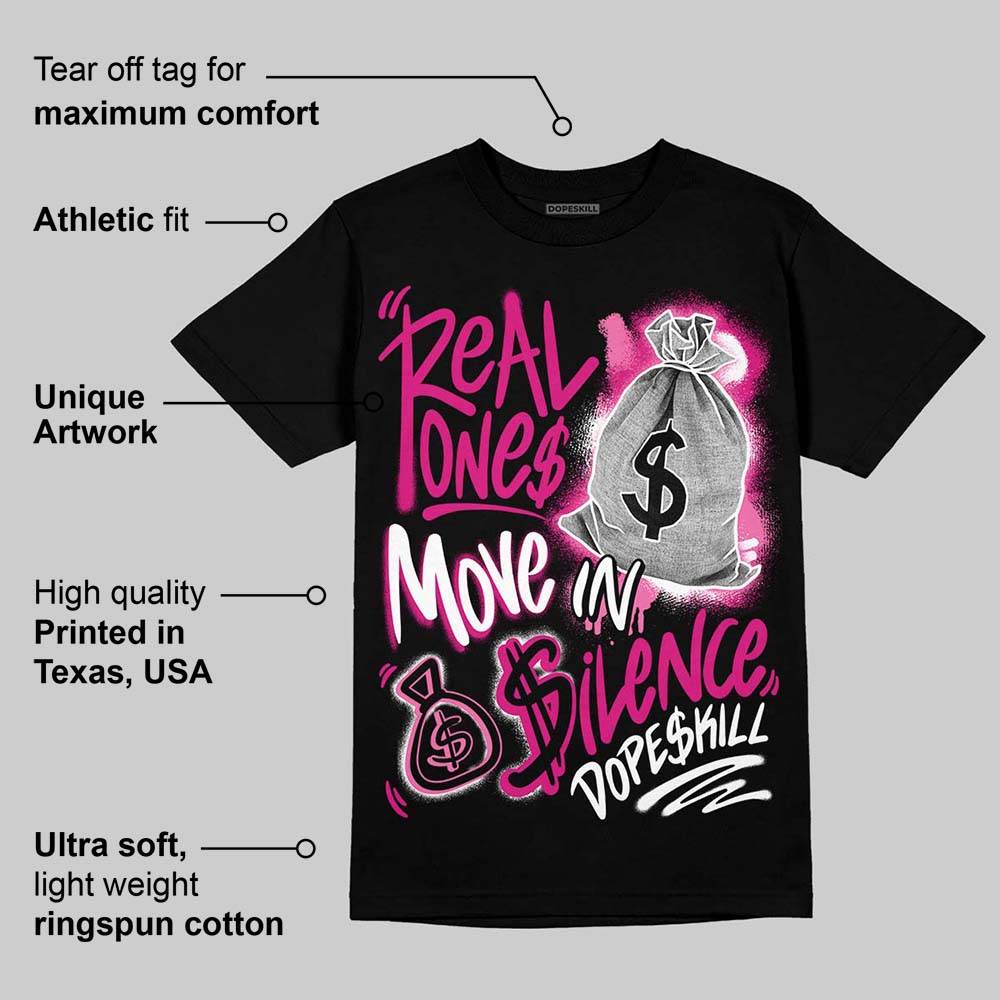 Rick RO Pink Leather Sneakers superstreetwear T-Shirt Real Ones Move In Silence Graphic