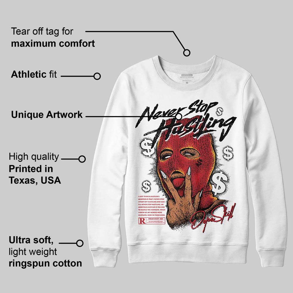 Ferrari 14s superstreetwear Sweatshirt Never Stop Hustling Graphic