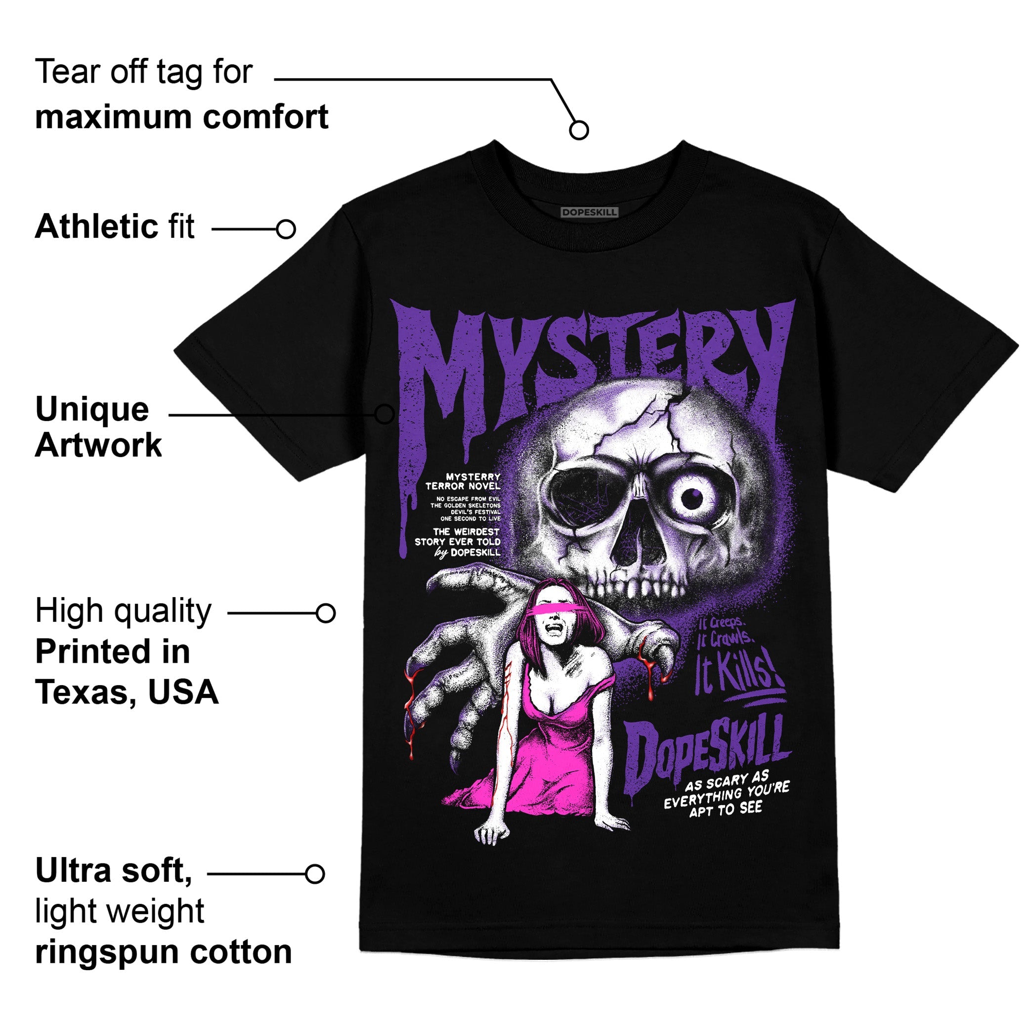 PURPLE Collection superstreetwear T-Shirt Mystery Ghostly Grasp Graphic