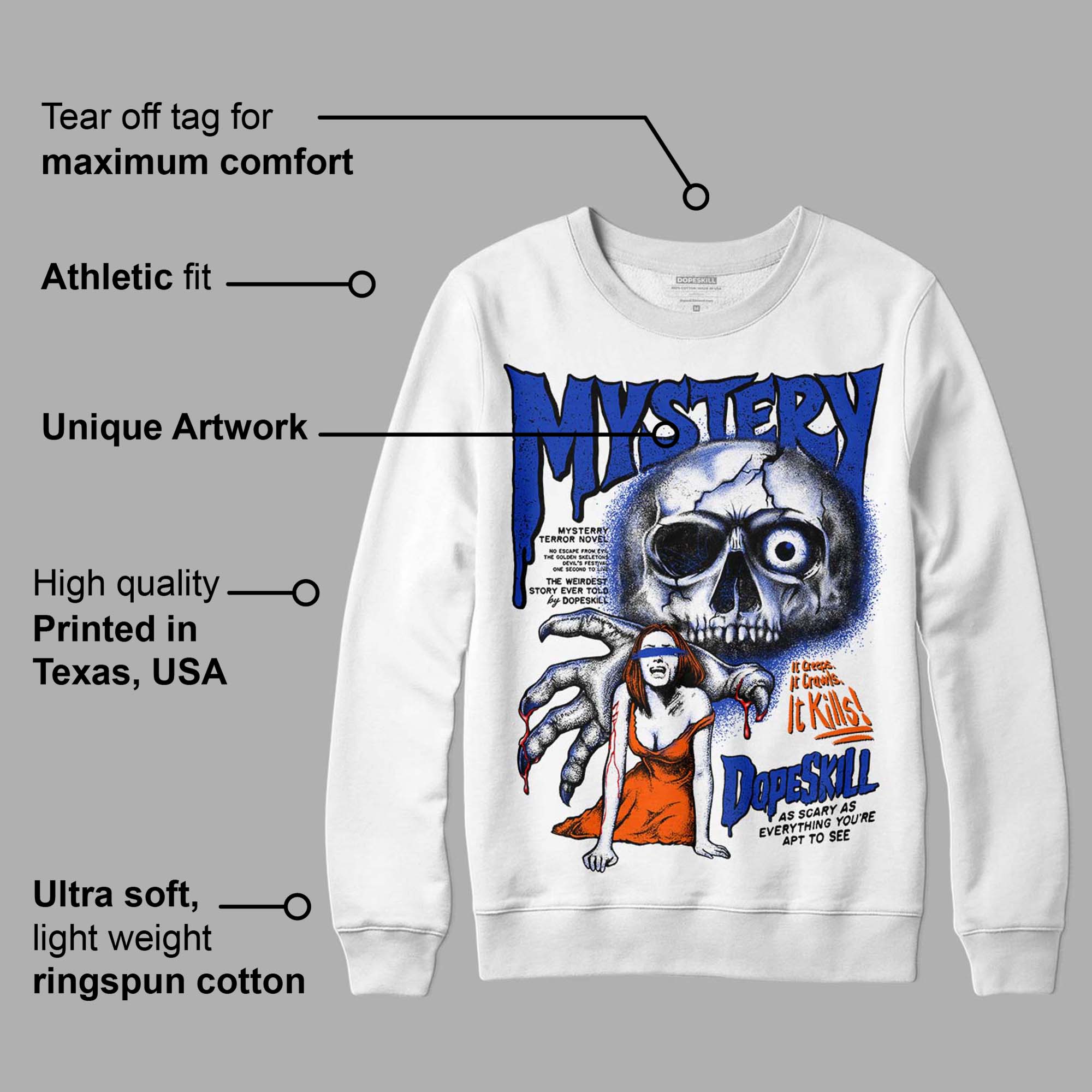 Dunk Futura Orange Blaze superstreetwear Sweatshirt Mystery Ghostly Grasp Graphic