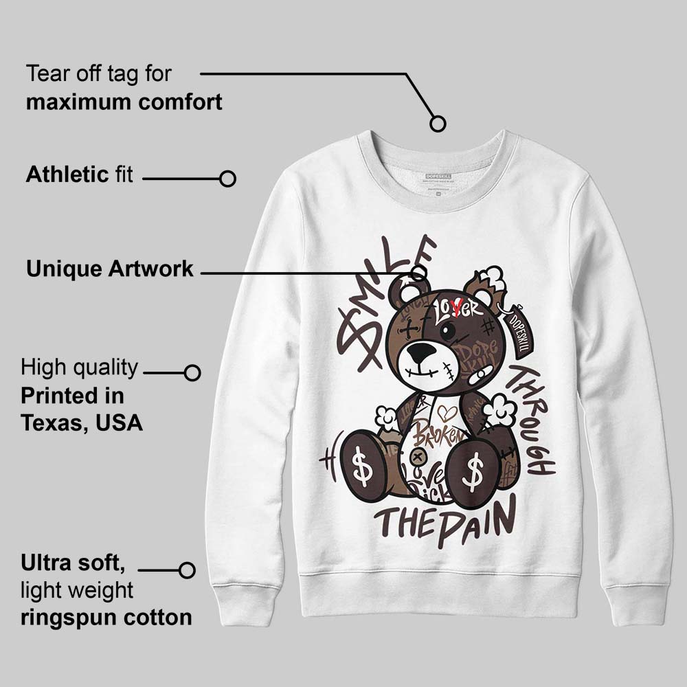 Baroque Brown 12s superstreetwear Sweatshirt Smile Through The Pain Graphic