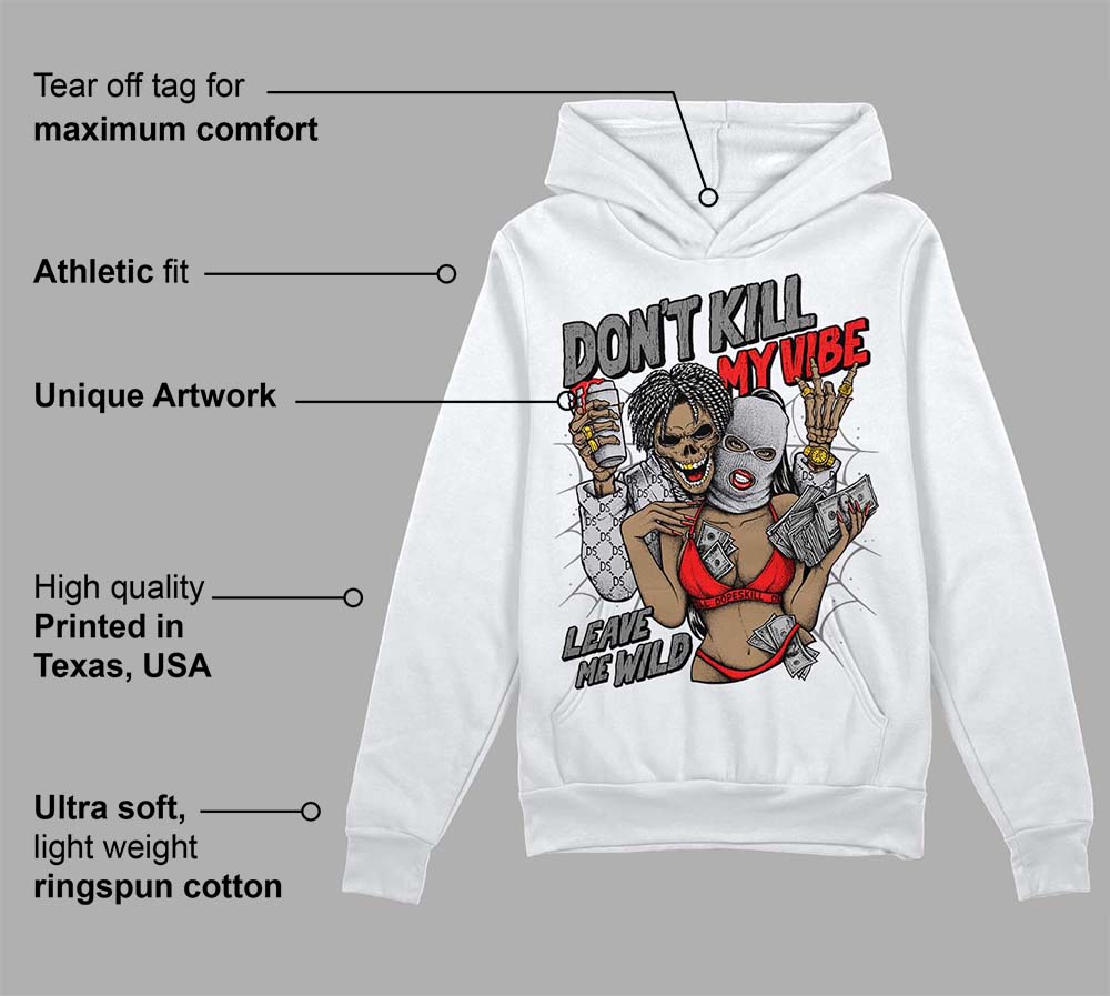 Grey Collection superstreetwear Hoodie Sweatshirt Don't Kill My Vibe Graphic