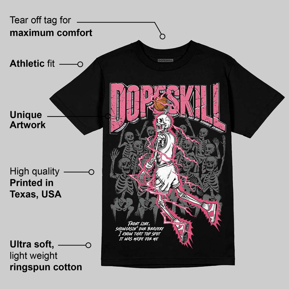 White Fluo Pink superstreetwear T-Shirt Thunder Dunk Graphic
