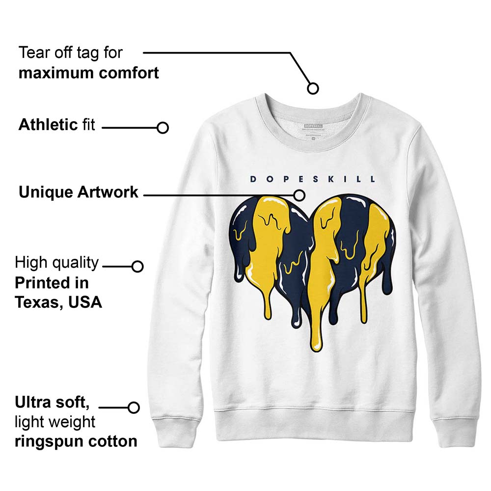 Michigan Dunks superstreetwear Sweatshirt Slime Drip Heart Graphic