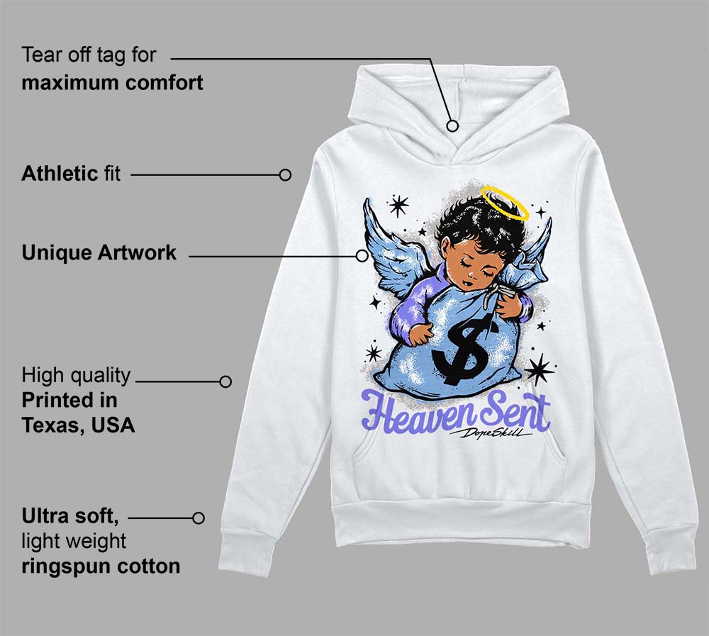 University Blue Collection superstreetwear Hoodie Sweatshirt Heaven Sent Graphic