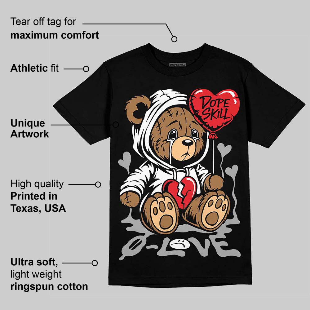 White Thunder 4s superstreetwear T-Shirt Broken Bear Graphic
