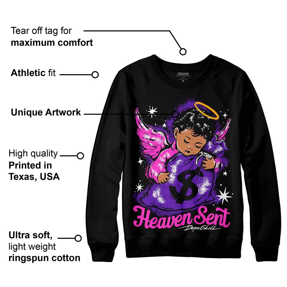 Court Purple 13s superstreetwear Sweatshirt Heaven Sent Graphic