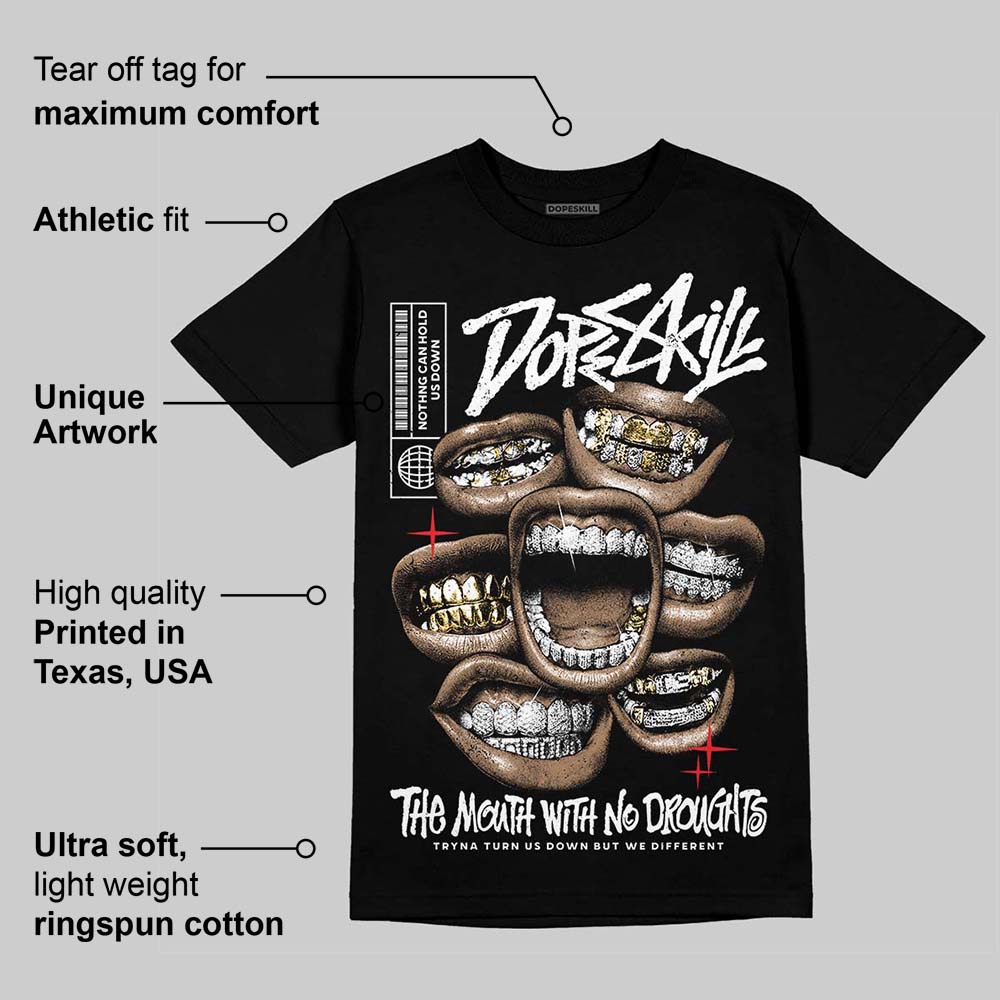 White Thunder 4s superstreetwear T-Shirt The Mouth With No Droughts Graphic