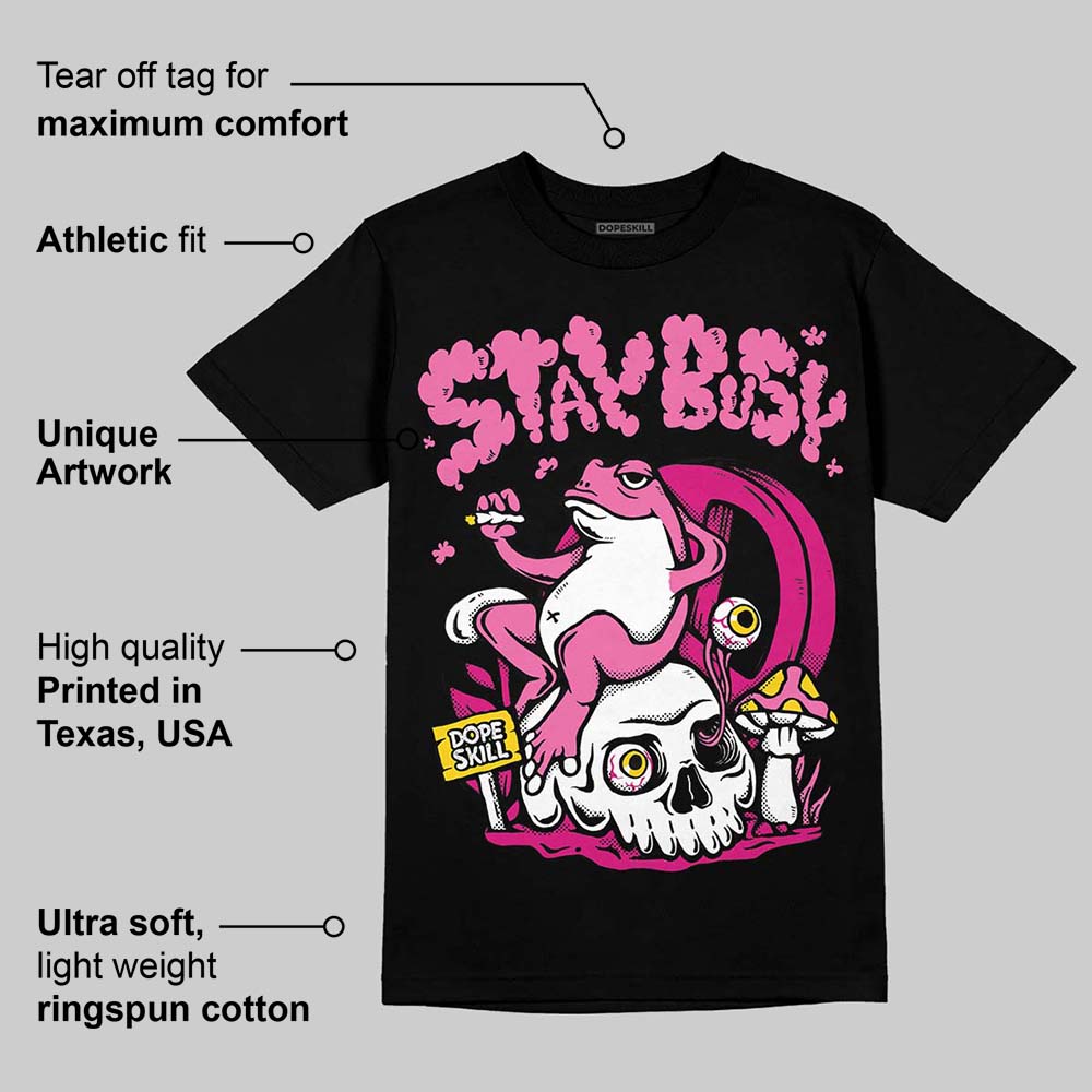 Rick RO Pink Leather Sneakers superstreetwear T-Shirt Stay Busy Graphic