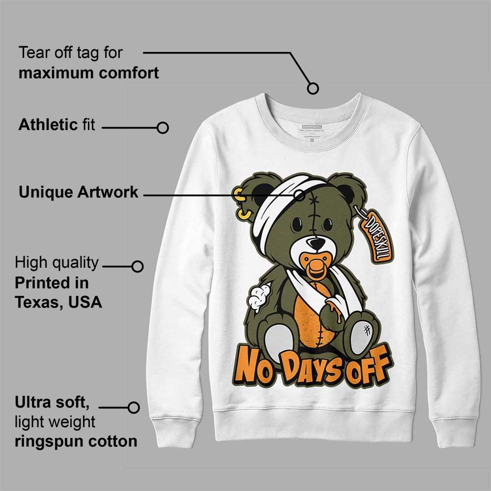 Olive 5s superstreetwear Sweatshirt Hurt Bear Graphic