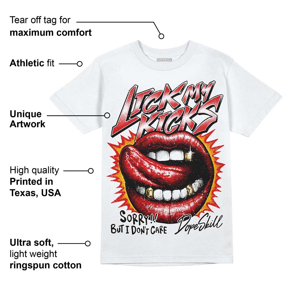 Fire Red 3s superstreetwear T-Shirt Lick My Kicks Graphic
