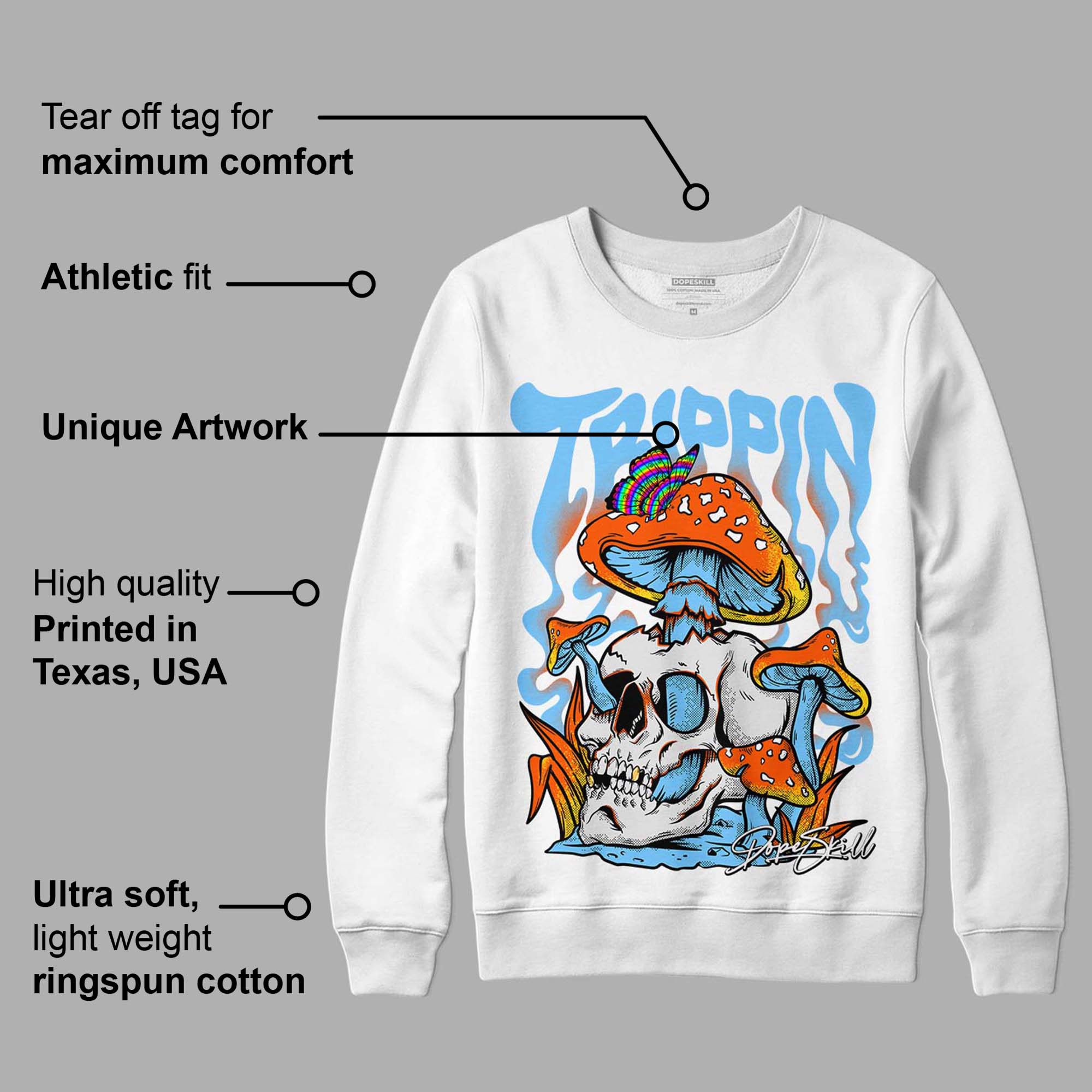 Dunk Low Futura University Blue superstreetwear Sweatshirt Trippin Graphic