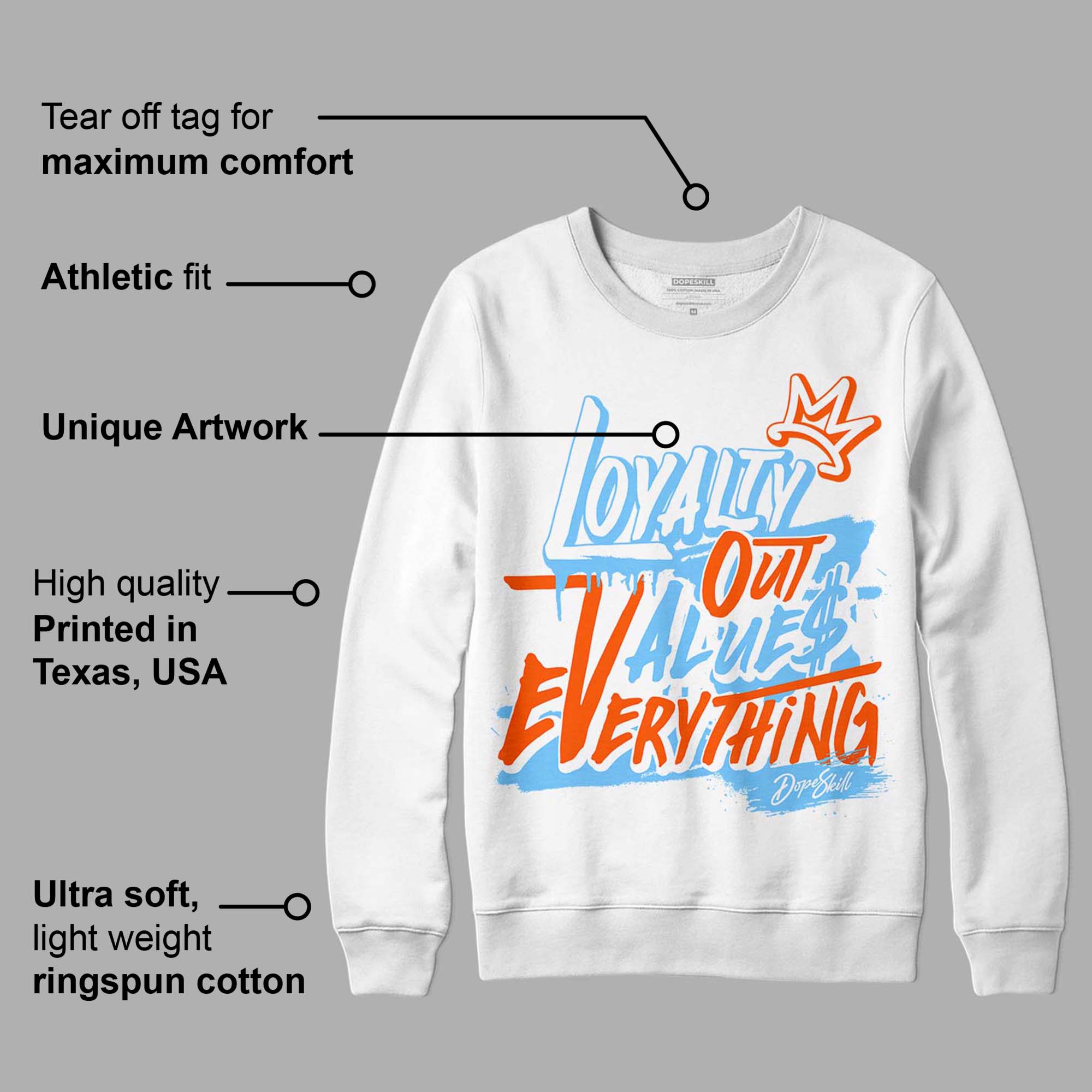 Dunk Low Futura University Blue superstreetwear Sweatshirt LOVE Graphic