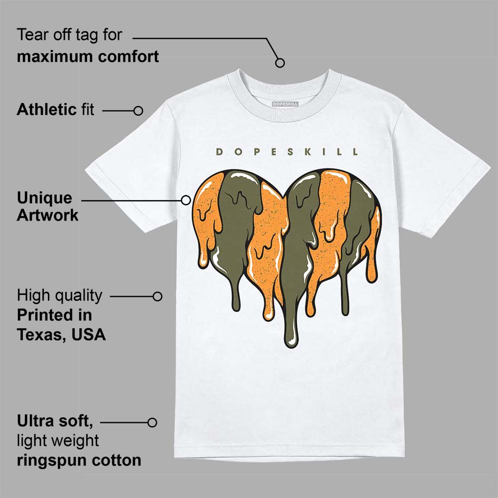 Olive 5s superstreetwear T-Shirt Slime Drip Heart Graphic