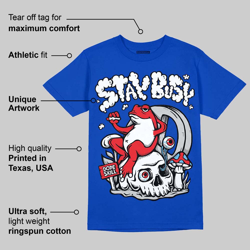 Blueberry 12s superstreetwear Royal T-shirt Stay Busy Graphic