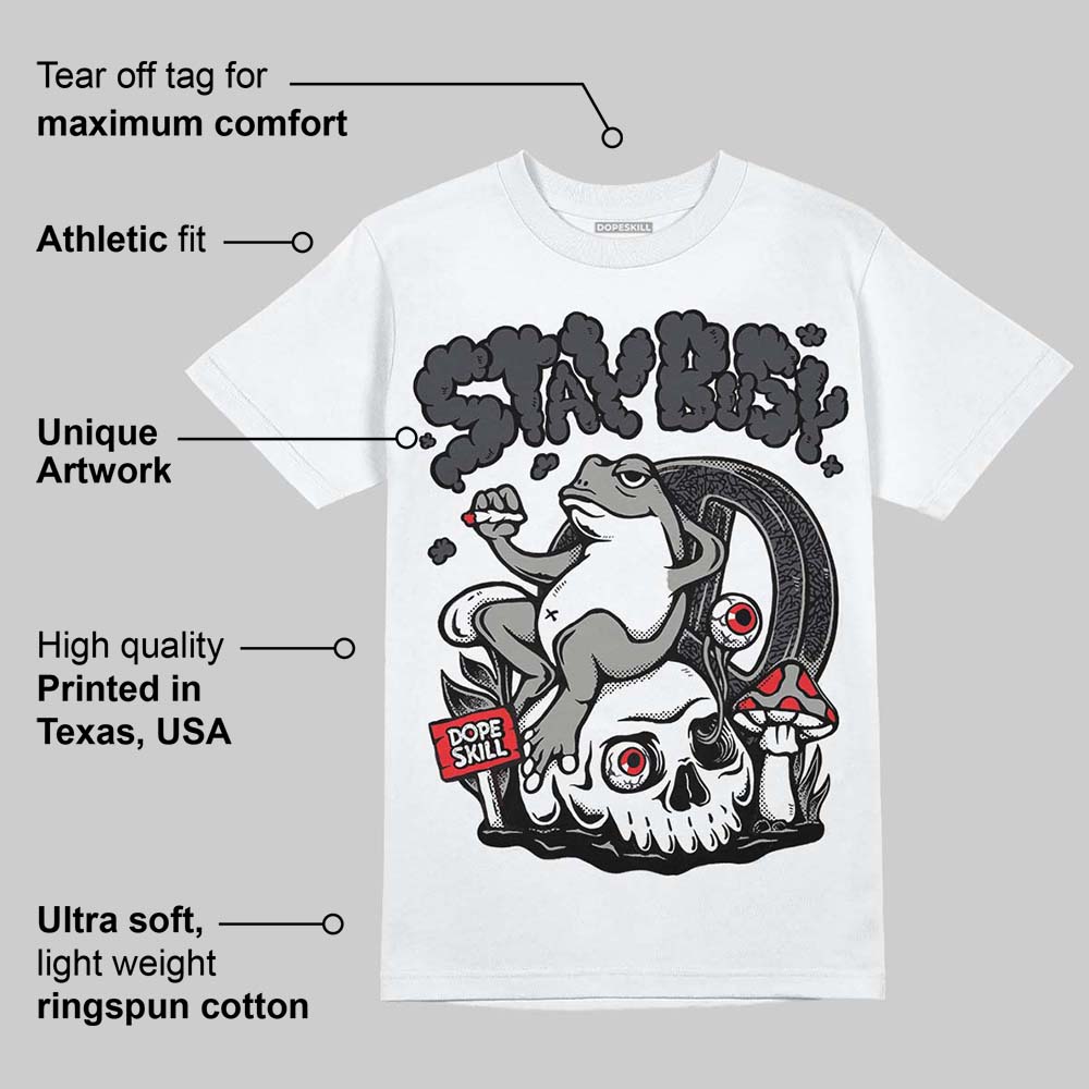 Black Cat 3s superstreetwear T-Shirt Stay Busy Graphic