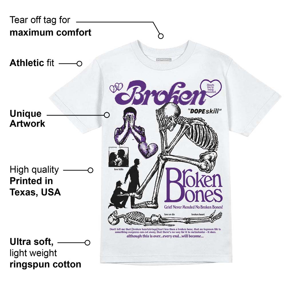 Field Purple 12s superstreetwear T-Shirt Broken Bones Graphic