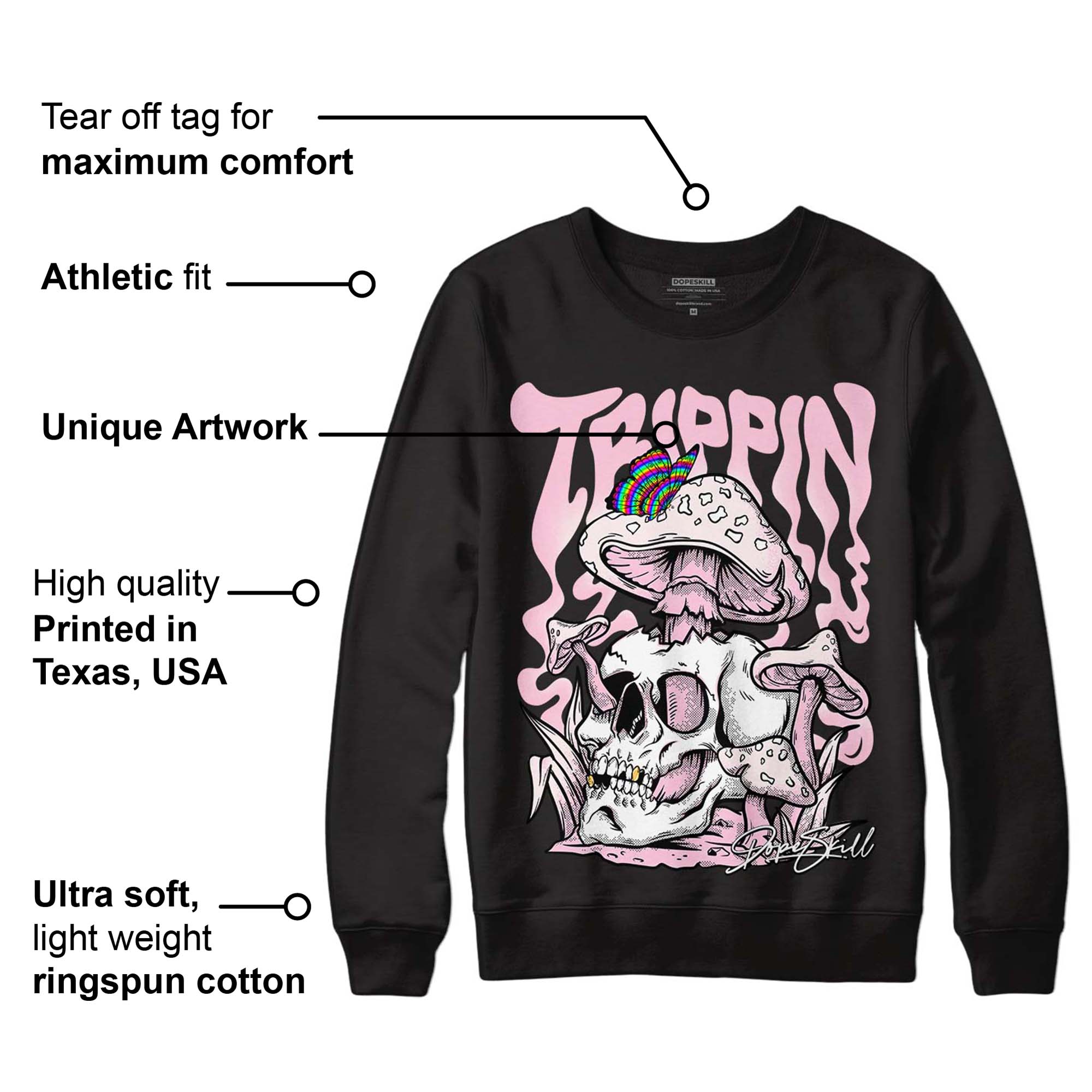 Dunk Low Pink Foam superstreetwear Sweatshirt Trippin Graphic