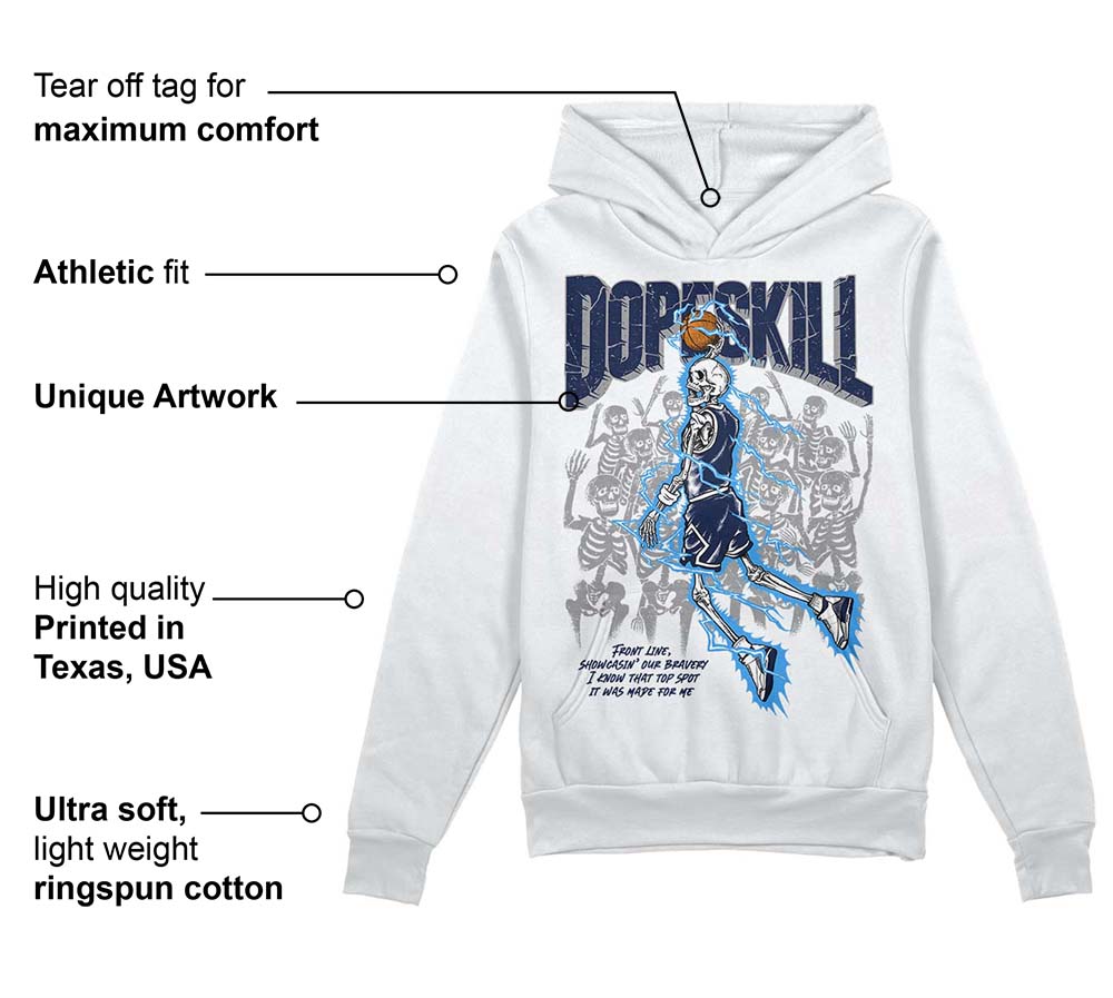 AJ Spizike White Obsidian superstreetwear Hoodie Sweatshirt Thunder Dunk Graphic