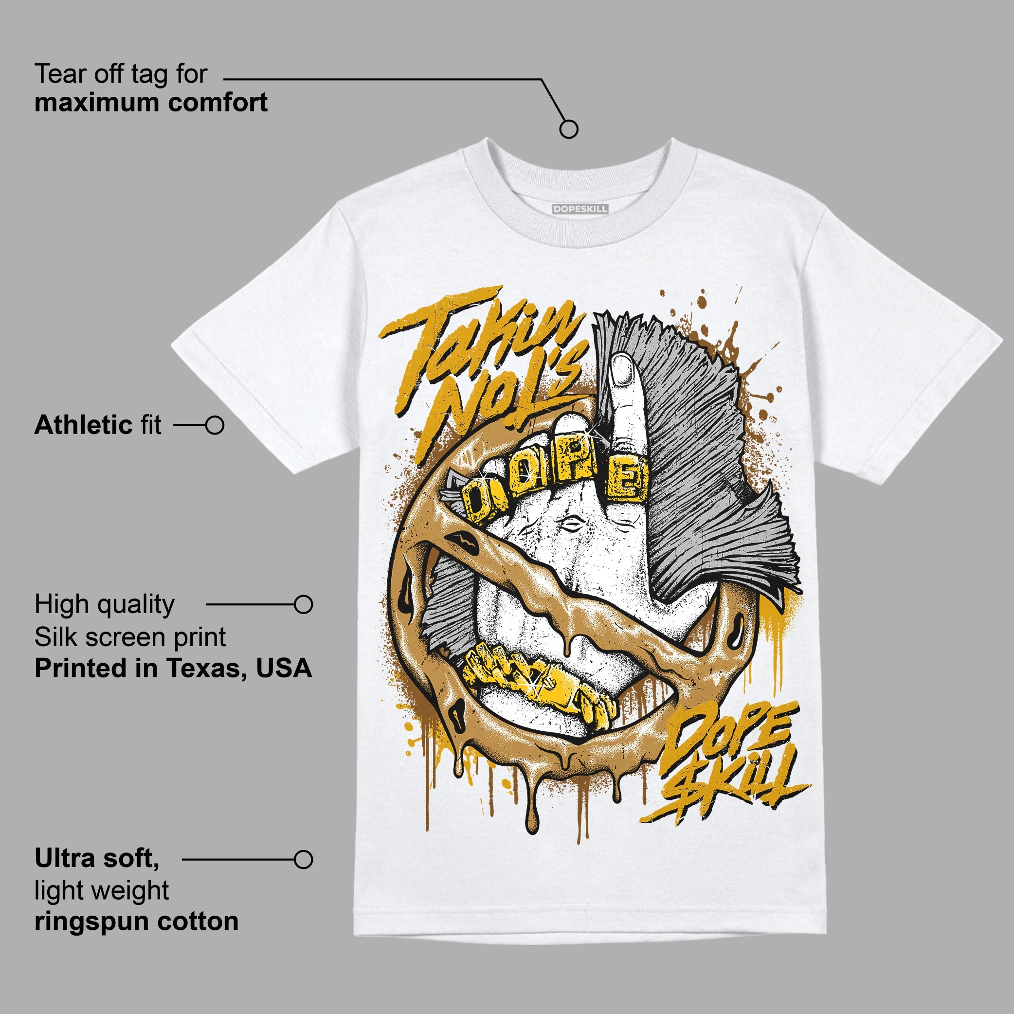 Wheat 13s superstreetwear T-Shirt Takin No L's Graphic
