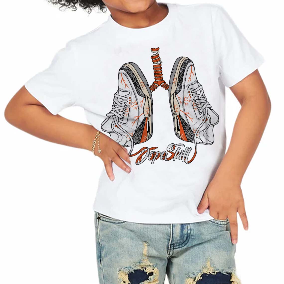 Georgia Peach 3s superstreetwear Toddler Kids T-shirt Breathe Graphic