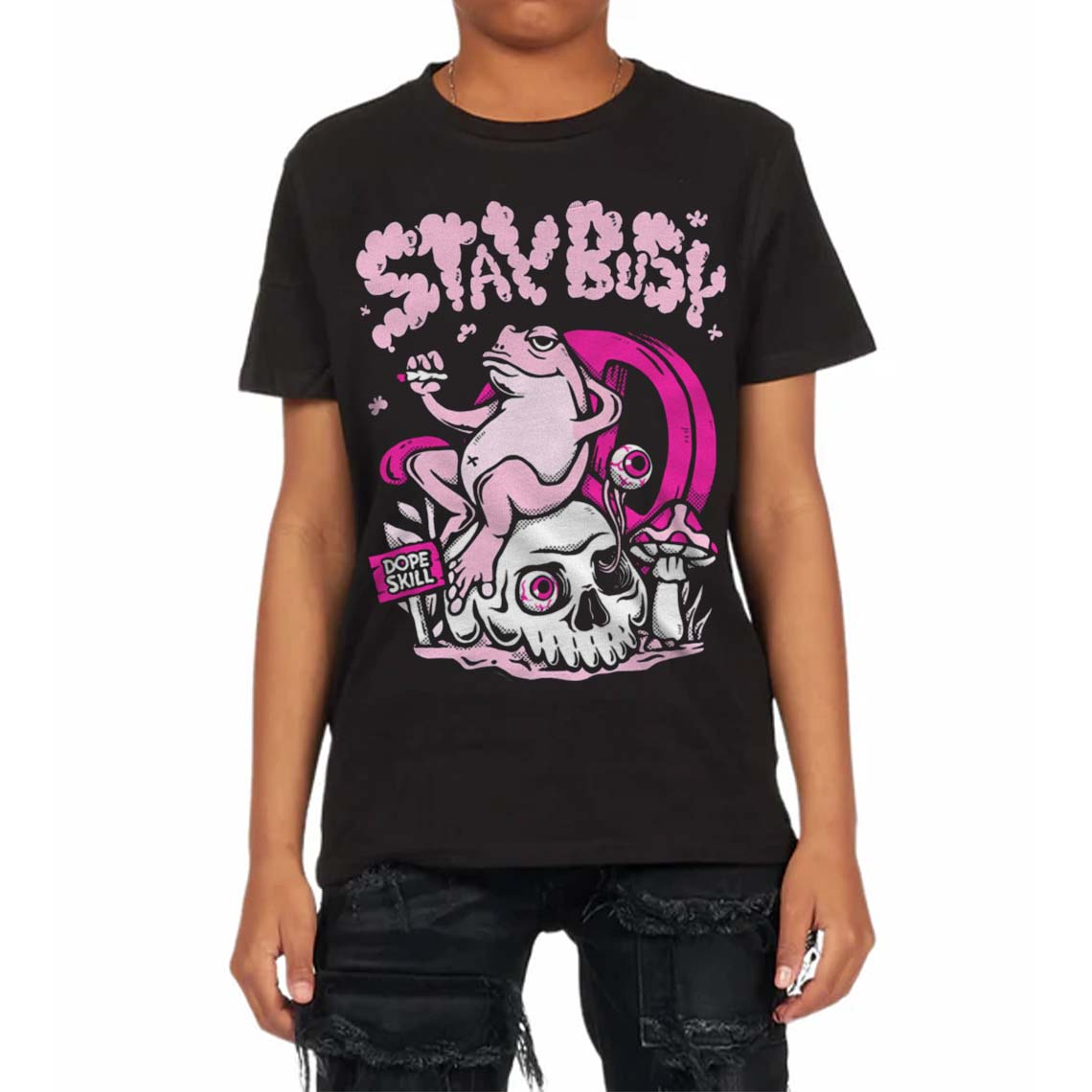 Triple Pink Dunk superstreetwear Toddler Kids T-shirt Stay Busy Graphic