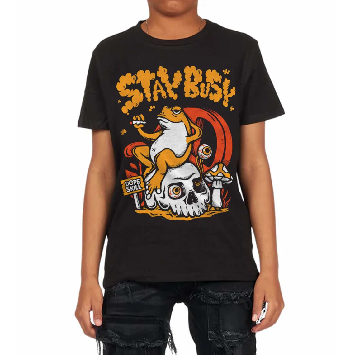 Black Taxi 12s superstreetwear Toddler Kids T-shirt Stay Busy Graphic