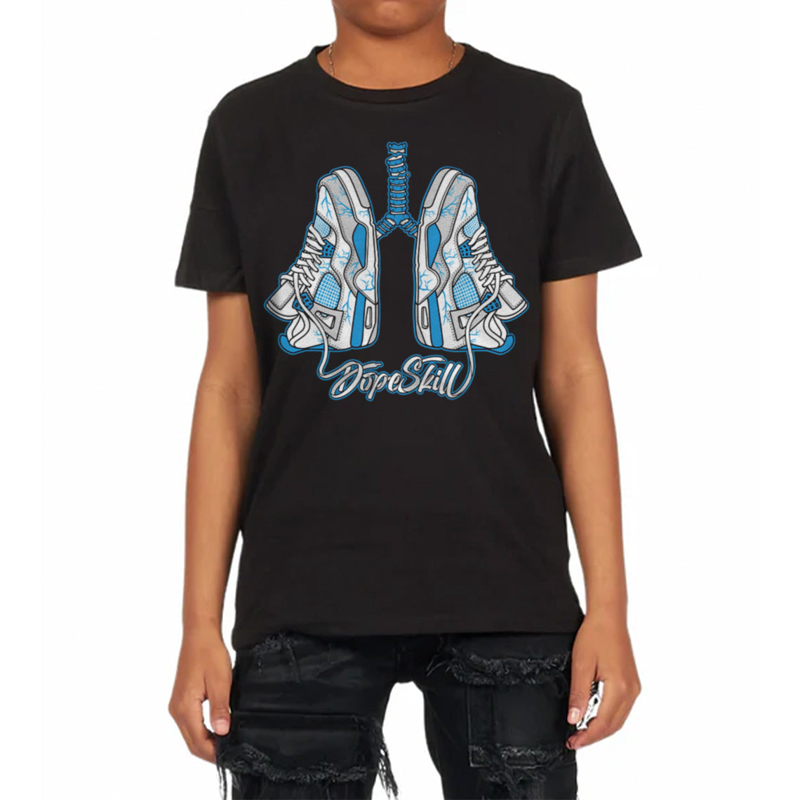Military Blue 4s superstreetwear Toddler Kids T-shirt Breathe Graphic