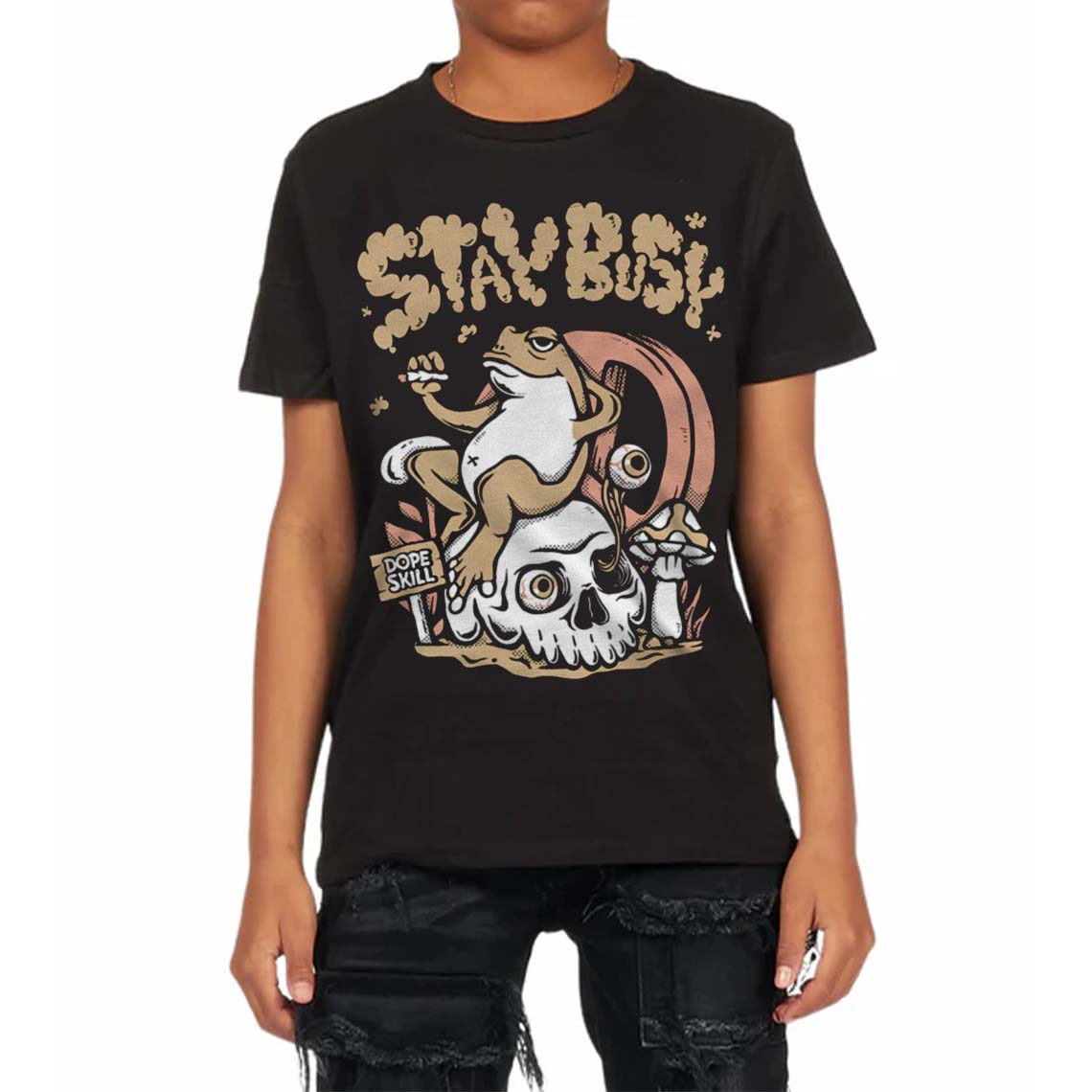 TAN Collection superstreetwear Toddler Kids T-shirt Stay Busy Graphic