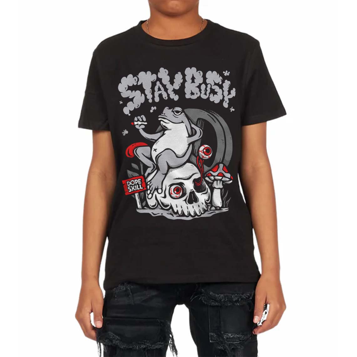 Grey Collection superstreetwear Toddler Kids T-shirt Stay Busy Graphic