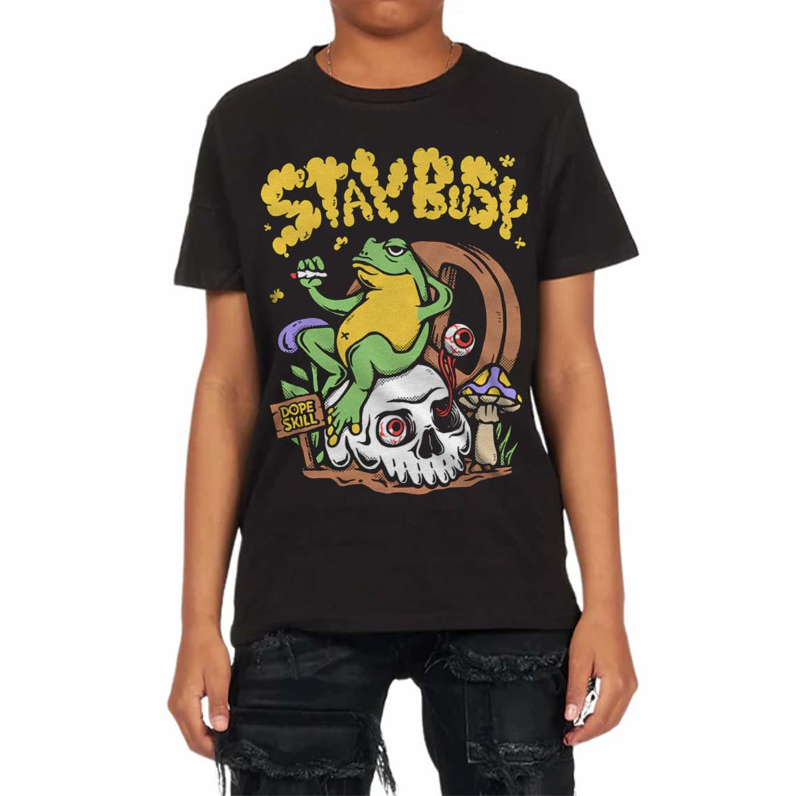 Limited superstreetwear Toddler Kids T-shirt Stay Busy Graphic