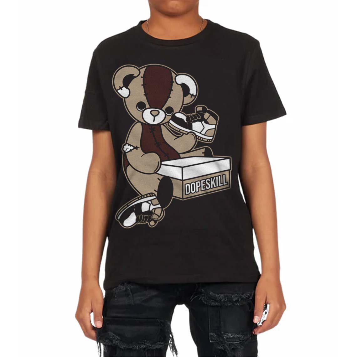 Latte 1s superstreetwear Toddler Kids T-shirt Sneakerhead BEAR Graphic