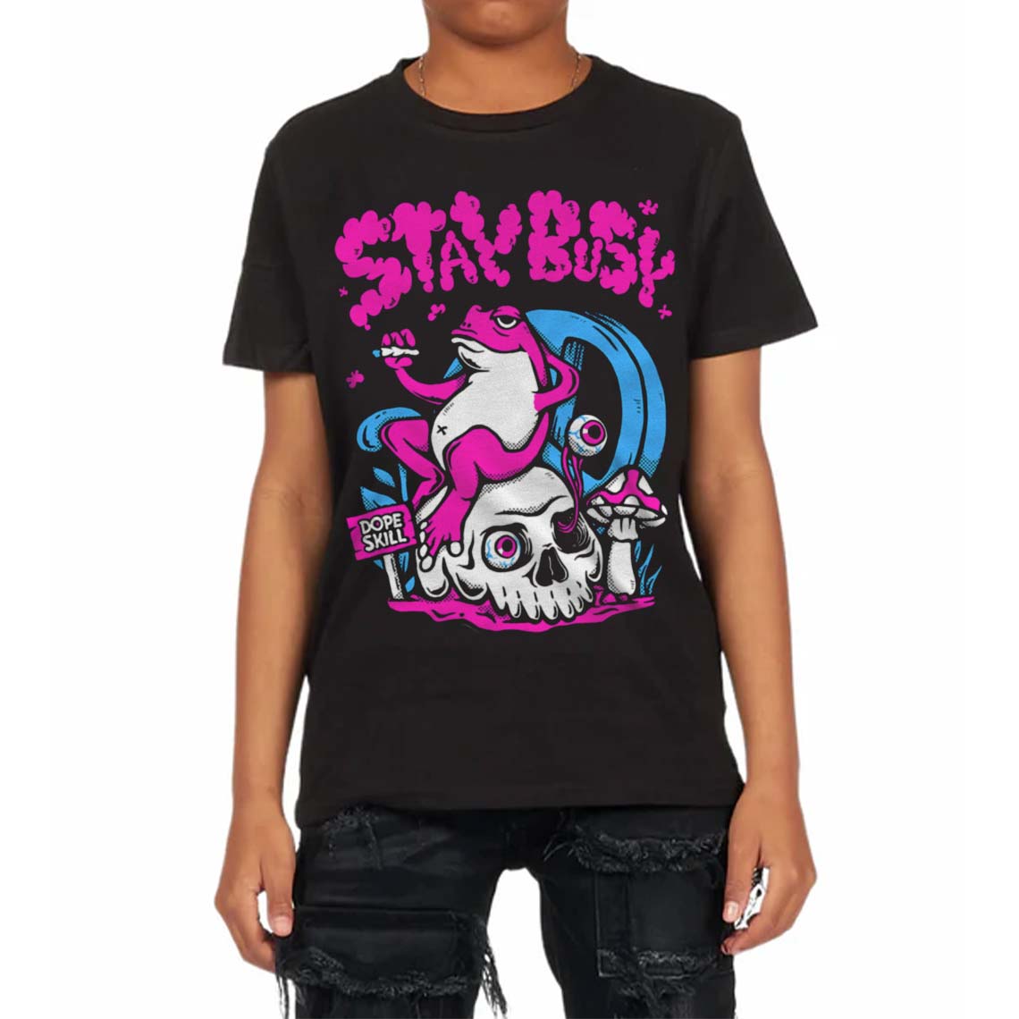 Dunk Active Fuchsia superstreetwear Toddler Kids T-shirt Stay Busy Graphic