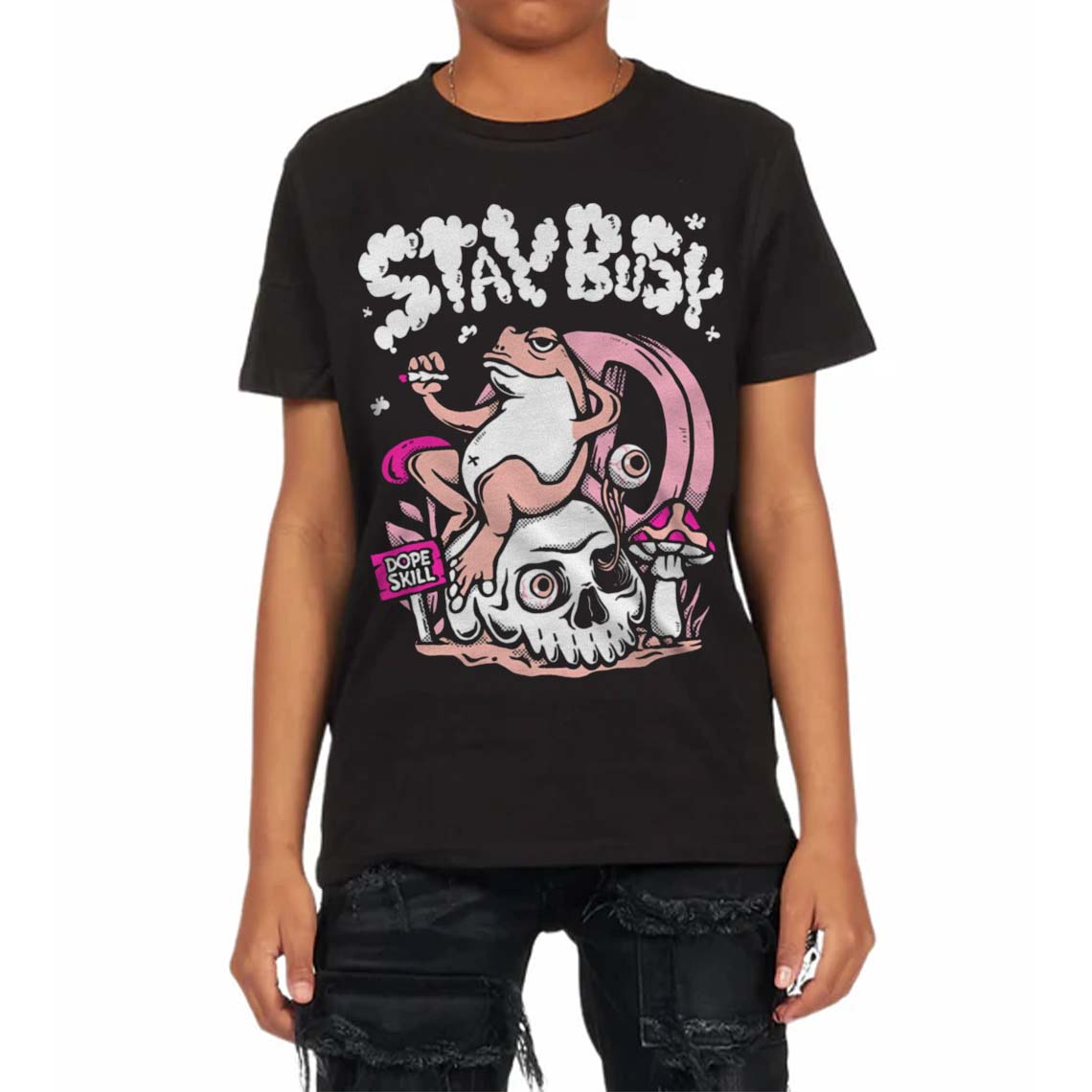 Legend Pink 11s superstreetwear Toddler Kids T-shirt Stay Busy Graphic