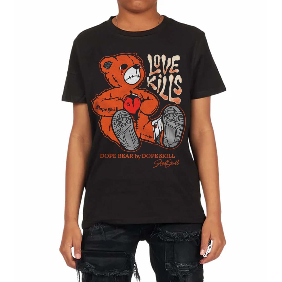 Georgia Peach 3s superstreetwear Toddler Kids T-shirt Love Kills Graphic