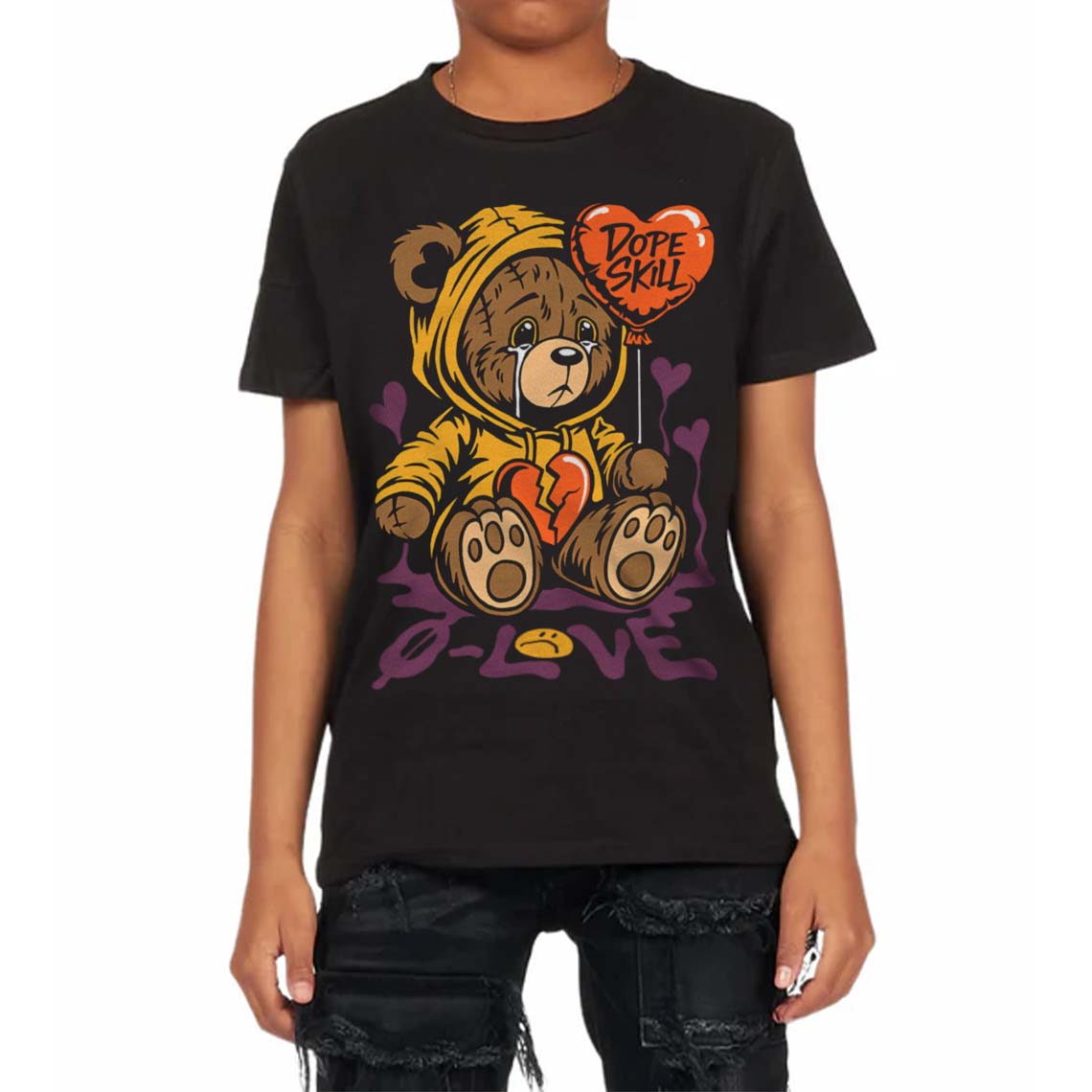 Brotherhood 1s OG superstreetwear Toddler Kids T-shirt Broken Bear Graphic