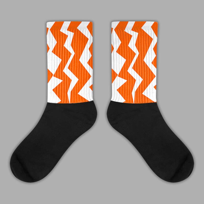 Orange Milk superstreetwear Sublimated Socks ZicZac Graphic
