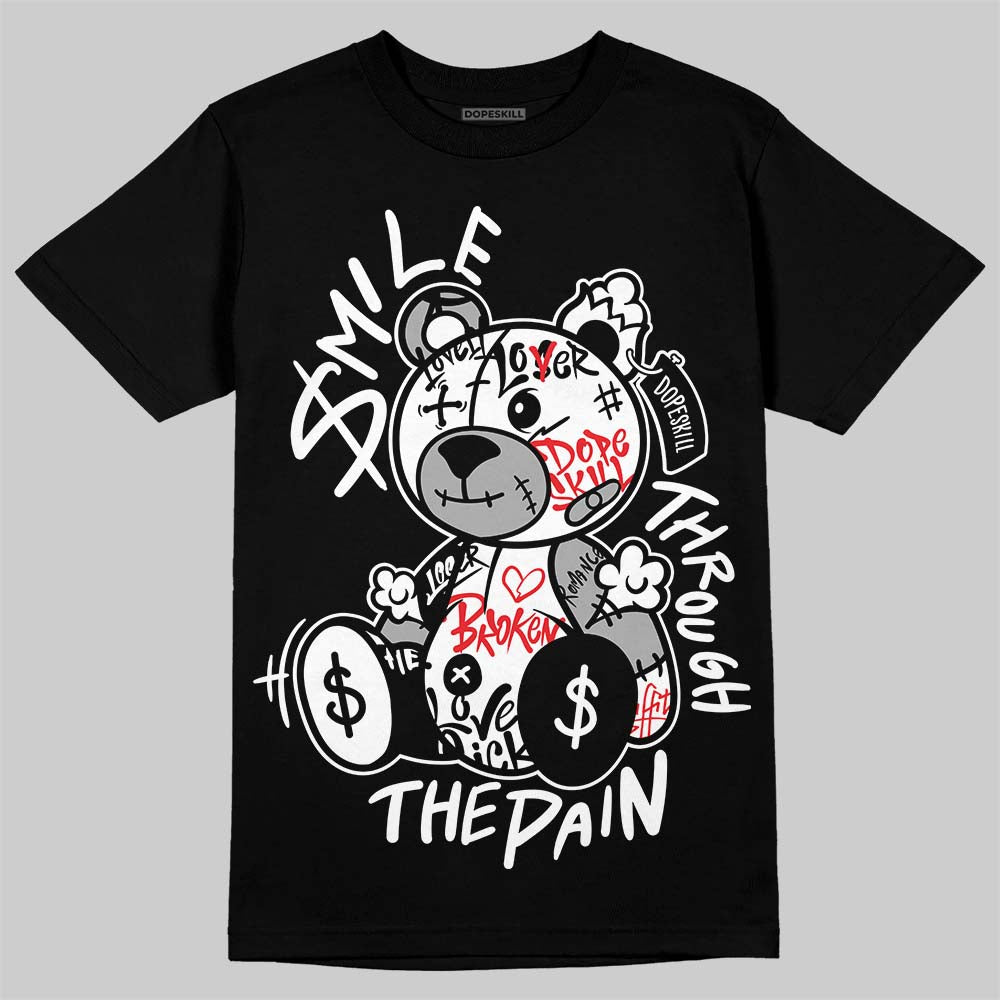 White Thunder 4s superstreetwear T-Shirt Smile Through The Pain Graphic