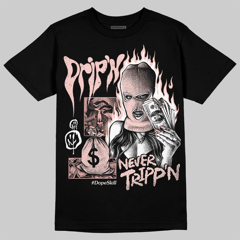Leather Curb Glitter Pale Pink superstreetwear T-Shirt Drip'n Never Tripp'n Graphic
