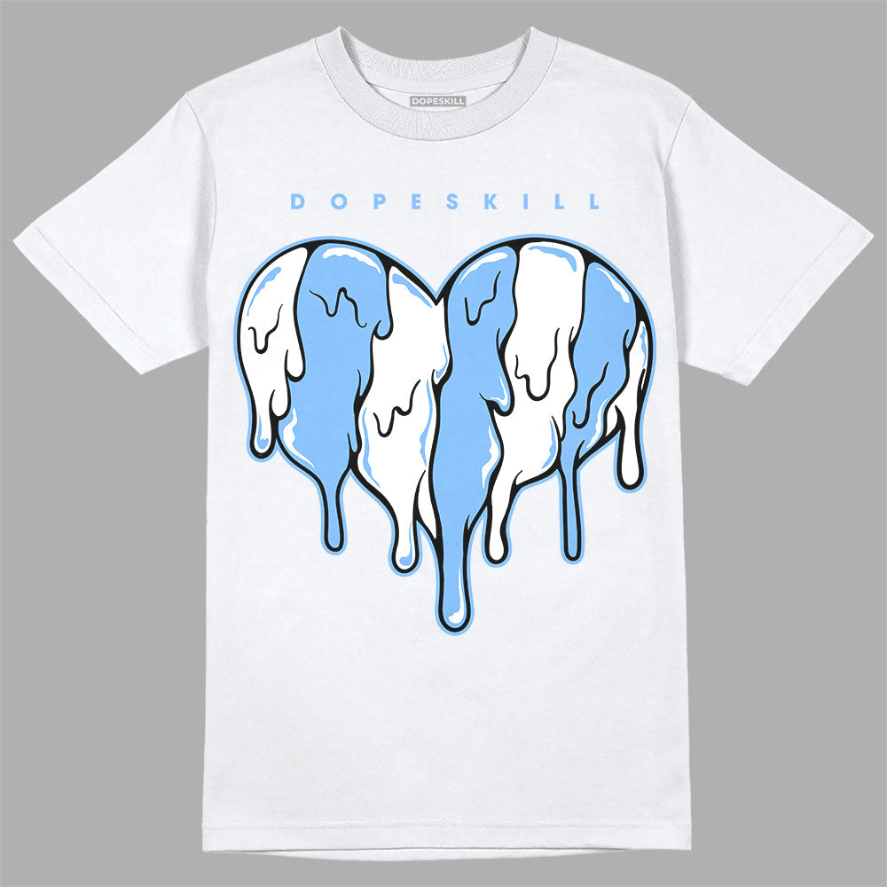 Powder Blue 9s superstreetwear T-Shirt Slime Drip Heart Graphic