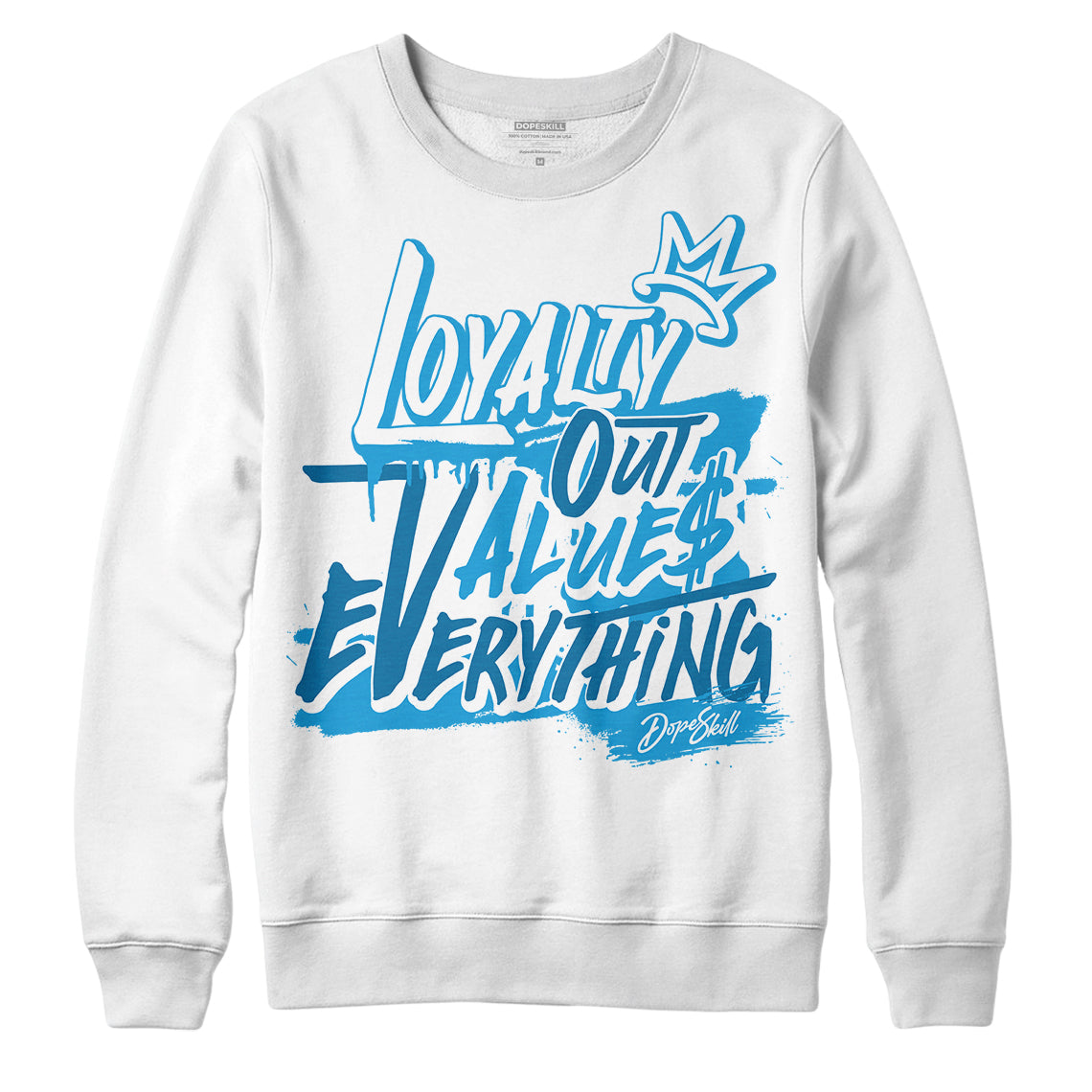 Military Blue 4s superstreetwear Sweatshirt LOVE Graphic