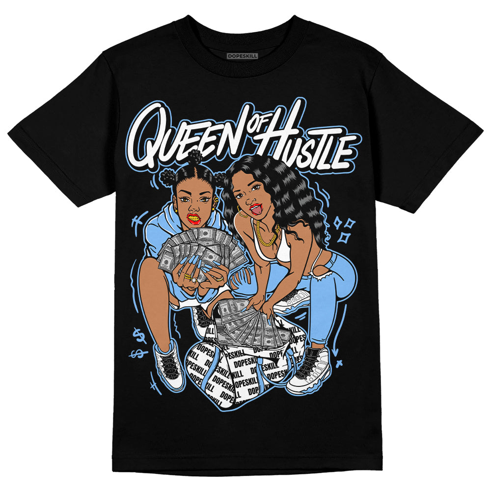 Powder Blue 9s superstreetwear T-Shirt Queen Of Hustle Graphic