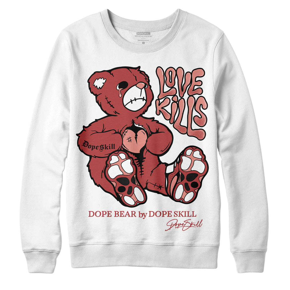 Dune Red 13s superstreetwear Sweatshirt Love Kills Graphic