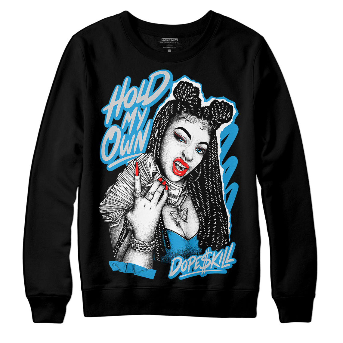 Military Blue 4s superstreetwear Sweatshirt New H.M.O Graphic