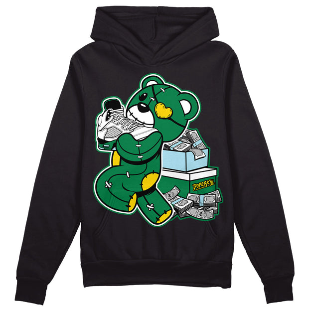 Lucky Green 5s DopeSkill Hoodie Sweatshirt Bear Steals Sneaker Graphic