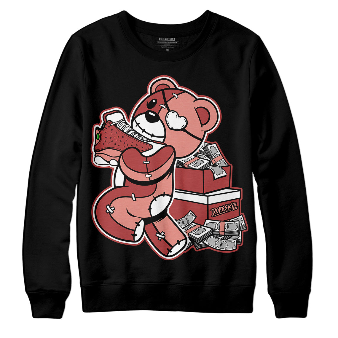 Dune Red 13s superstreetwear Sweatshirt Bear Steals Sneaker Graphic