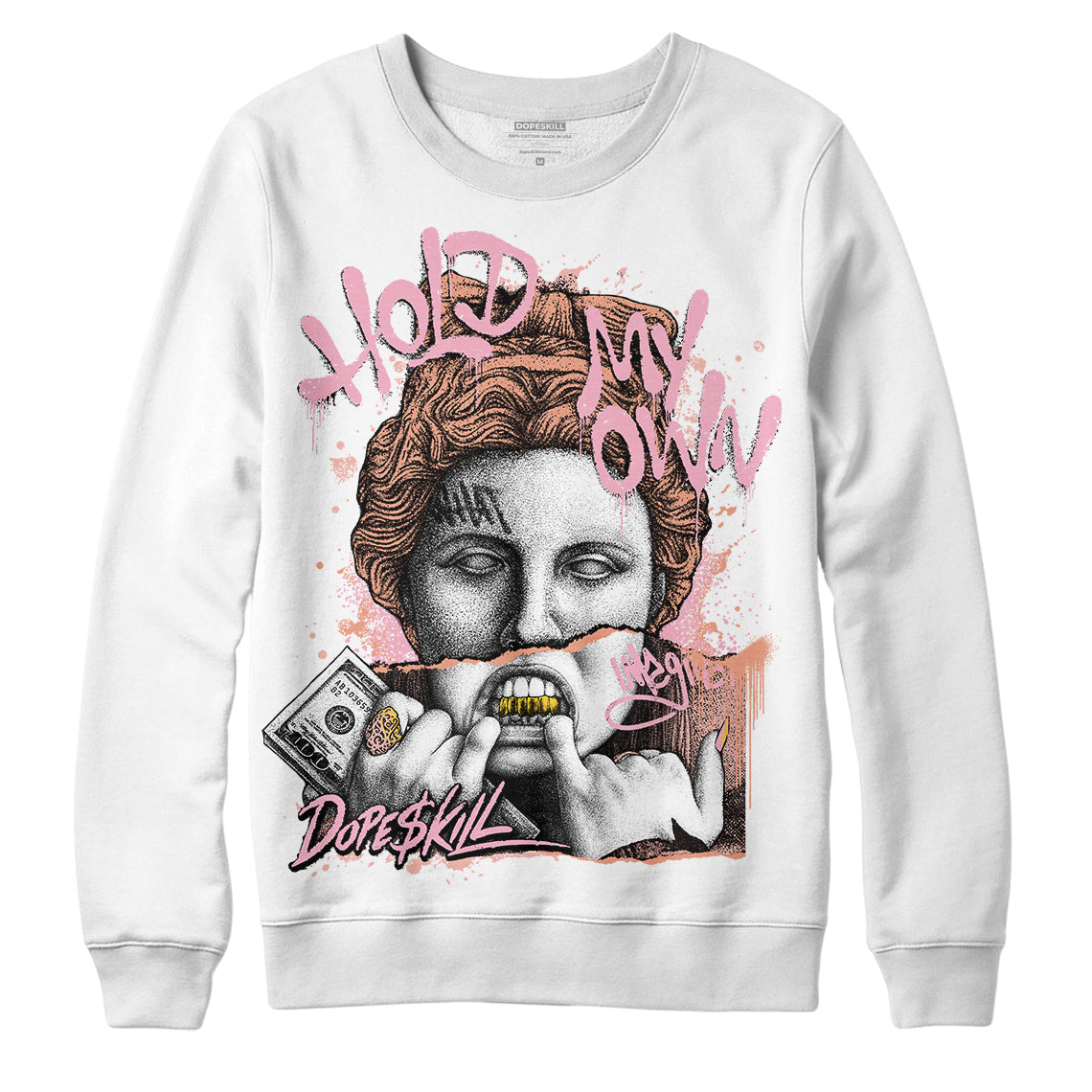 Legend Pink 11s superstreetwear Sweatshirt Hold My Own Graphic