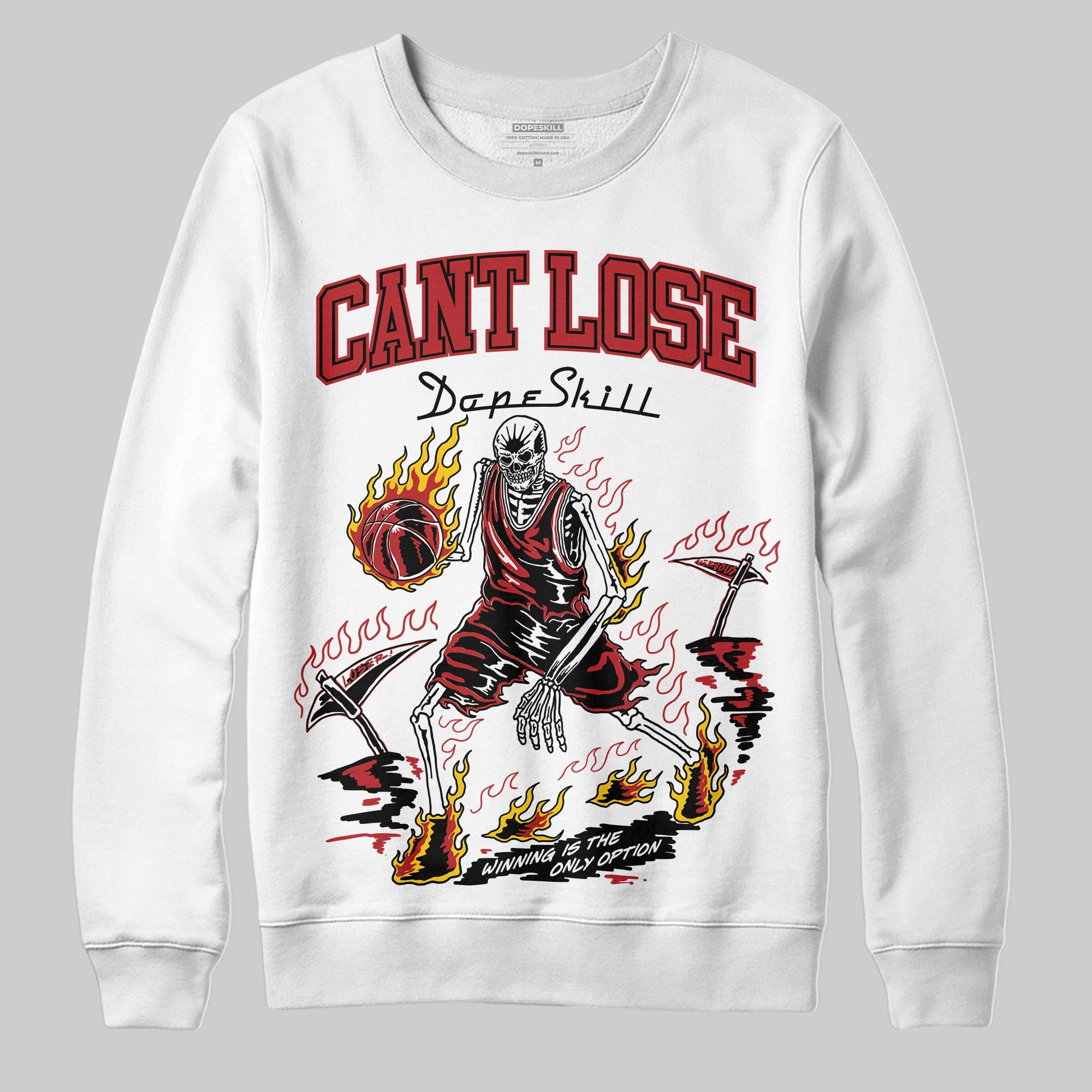 Flu Game 12s superstreetwear Sweatshirt Cant Lose Graphic